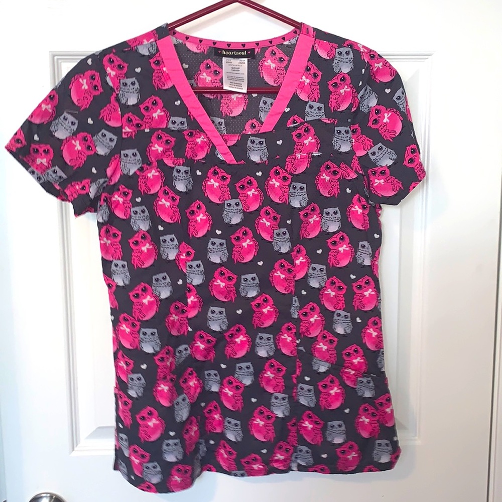 Owl Scrub Top